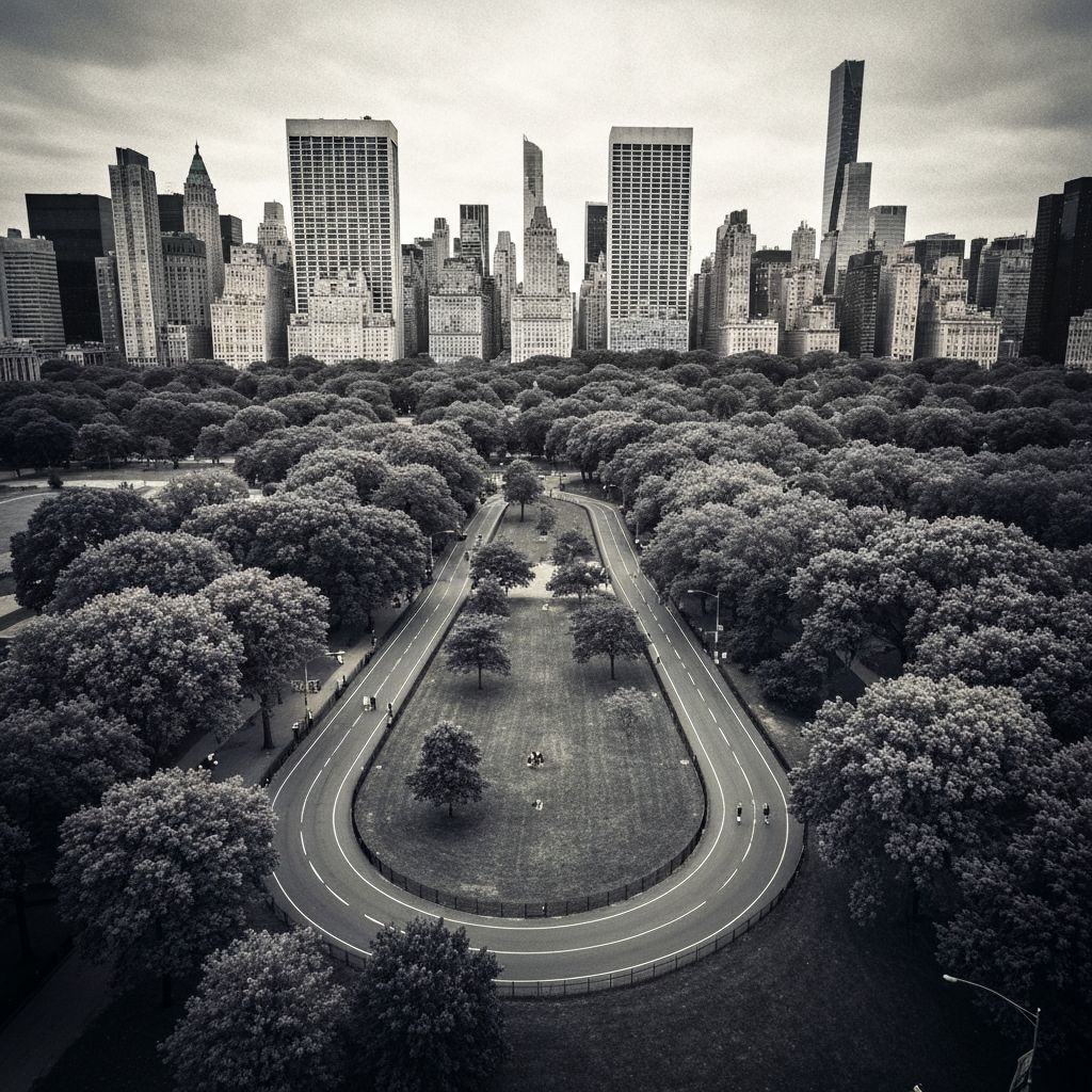 Central Park running path